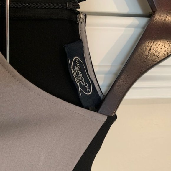Magaschoni Grey/Black Cocktail Dress - Picture 3 of 3